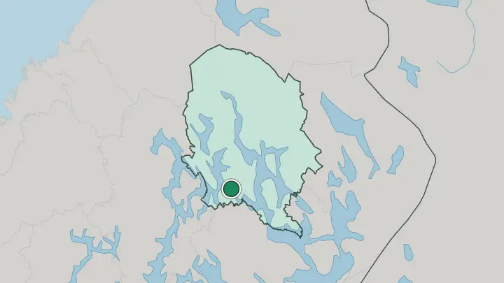 Map of Suonenjoki in Finland