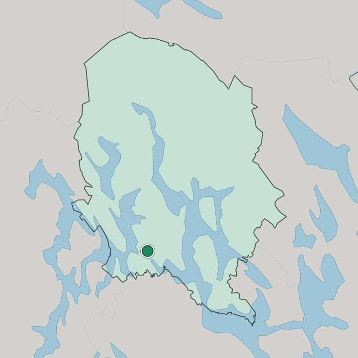 Map showing Suonenjoki — In Pohjois-Savo