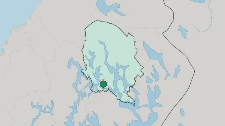 Map of Suonenjoki in Finland