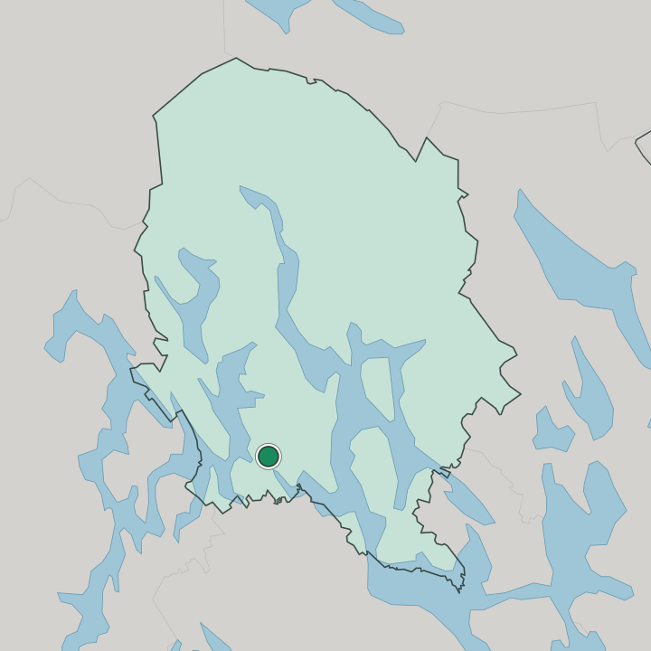Map showing Suonenjoki — In Pohjois-Savo