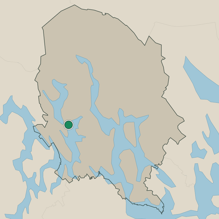 Map showing Tervo in Pohjois-Savo