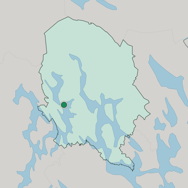 Map showing Tervo — In Pohjois-Savo