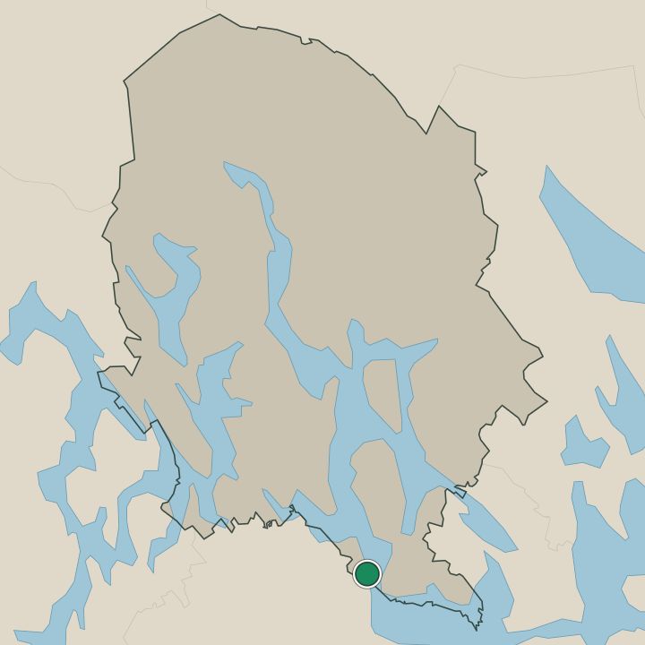 Map showing Varkaus in Pohjois-Savo
