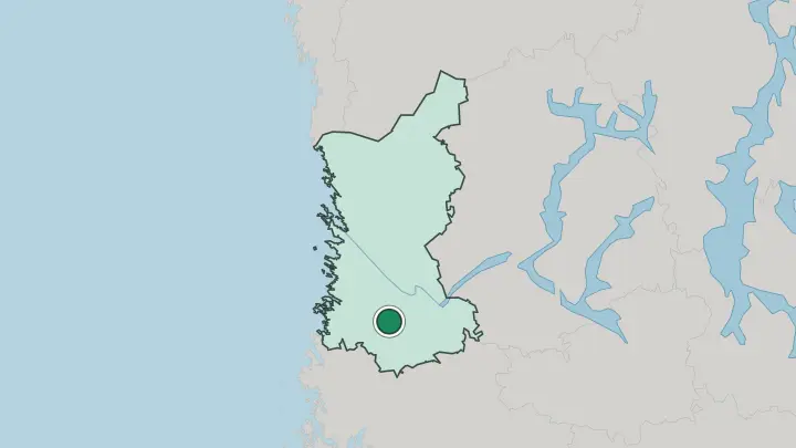Map of Eura in Finland