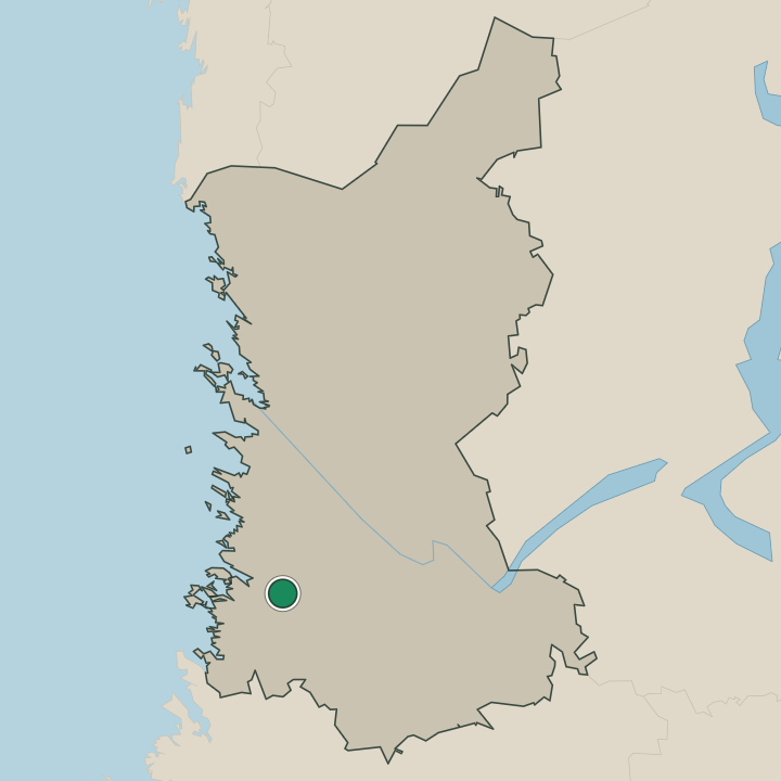 Map showing Eurajoki in Satakunta