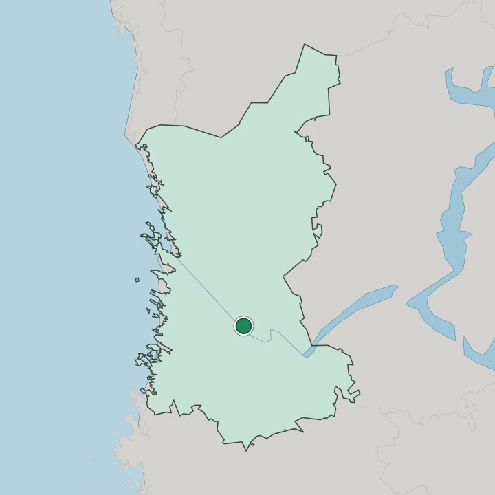 Map showing Harjavalta — In Satakunta
