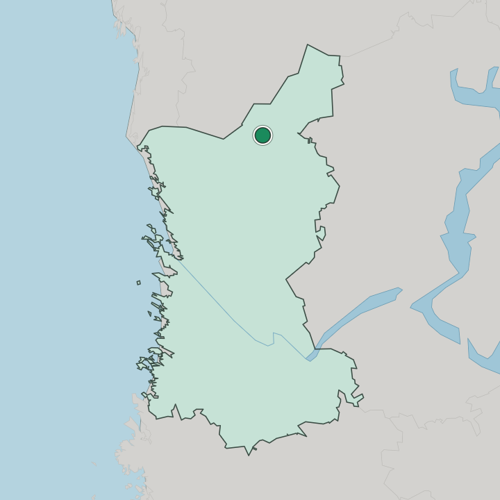 Map showing Honkajoki — In Satakunta