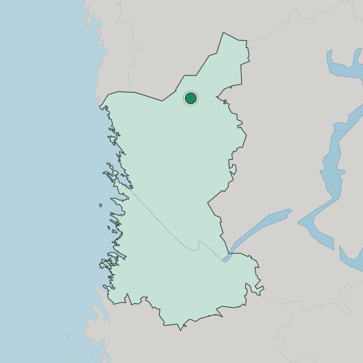 Map showing Honkajoki — In Satakunta