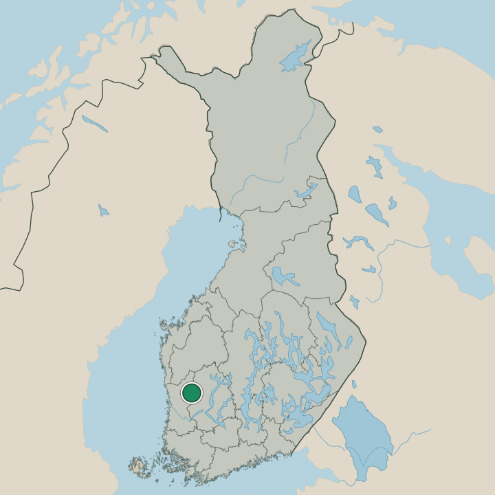 Map showing Jämijärvi in Republic of Finland