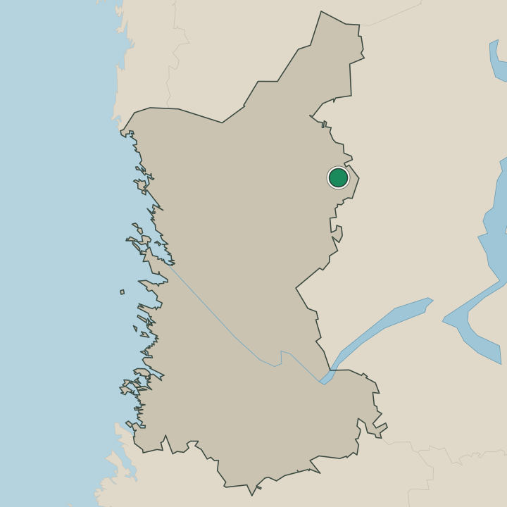 Map showing Jämijärvi in Satakunta