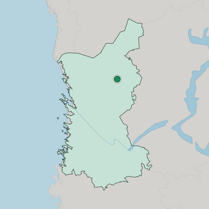 Map showing Kankaanpää — In Satakunta