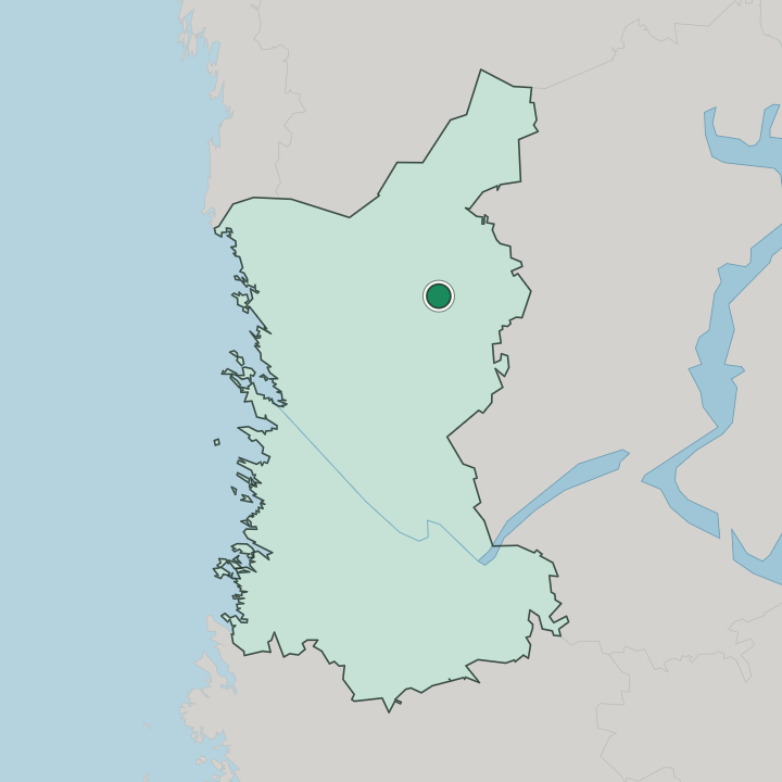 Map showing Kankaanpää — In Satakunta