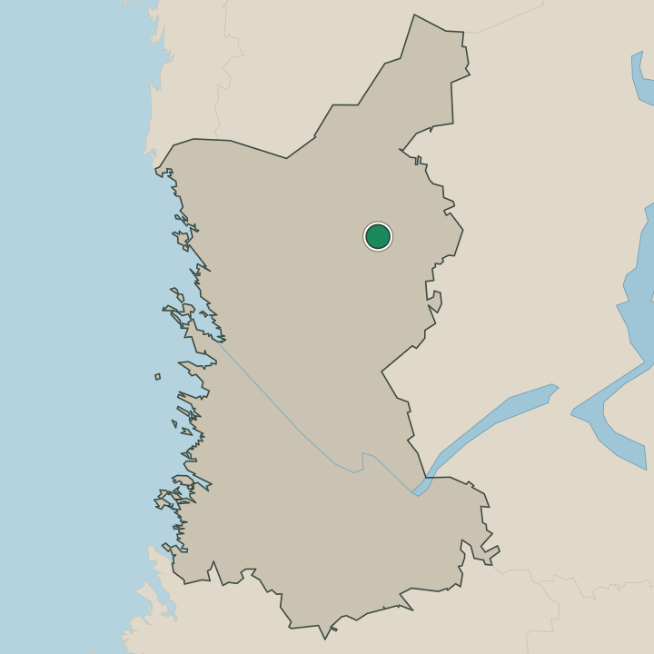 Map showing Kankaanpää in Satakunta