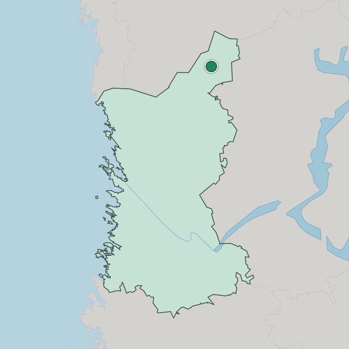 Map showing Karvia — In Satakunta