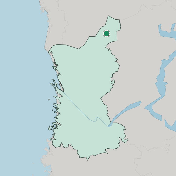 Map showing Karvia — In Satakunta