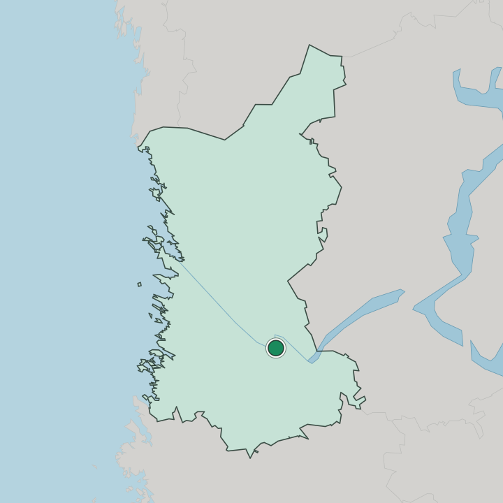 Map showing Kokemäki — In Satakunta