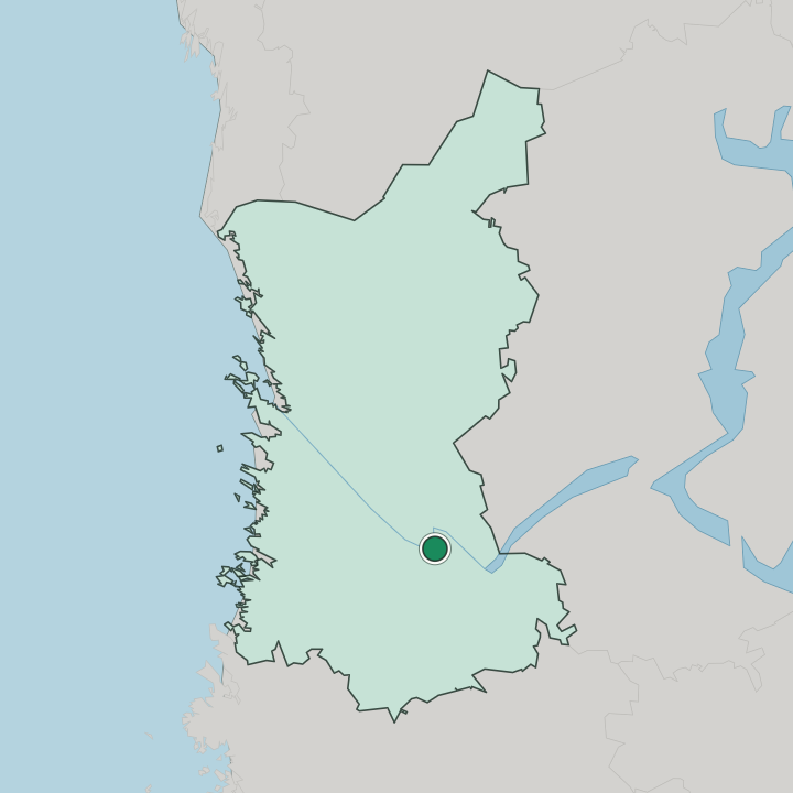 Map showing Kokemäki — In Satakunta