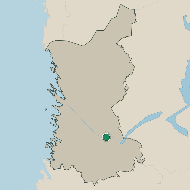 Map showing Kokemäki in Satakunta