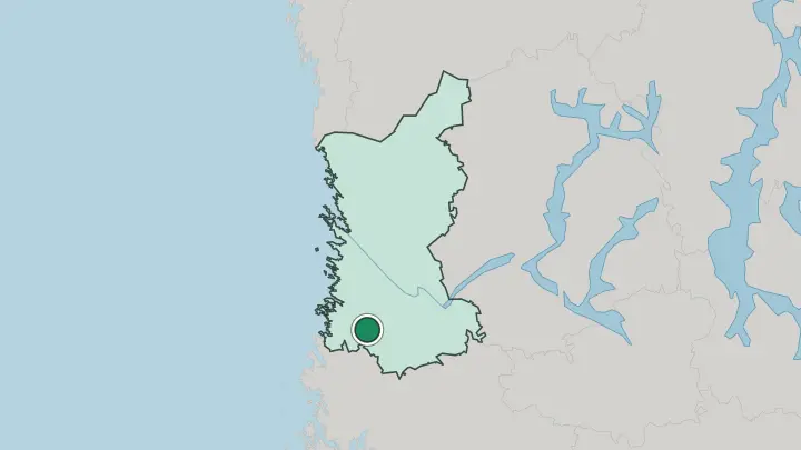 Map of Lappi in Finland