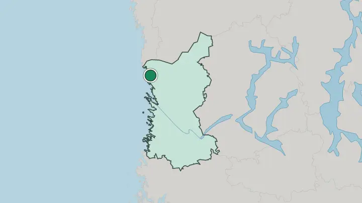 Map of Merikarvia in Finland