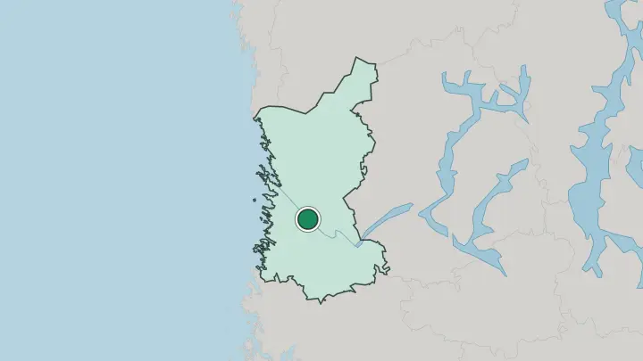 Map of Nakkila in Finland