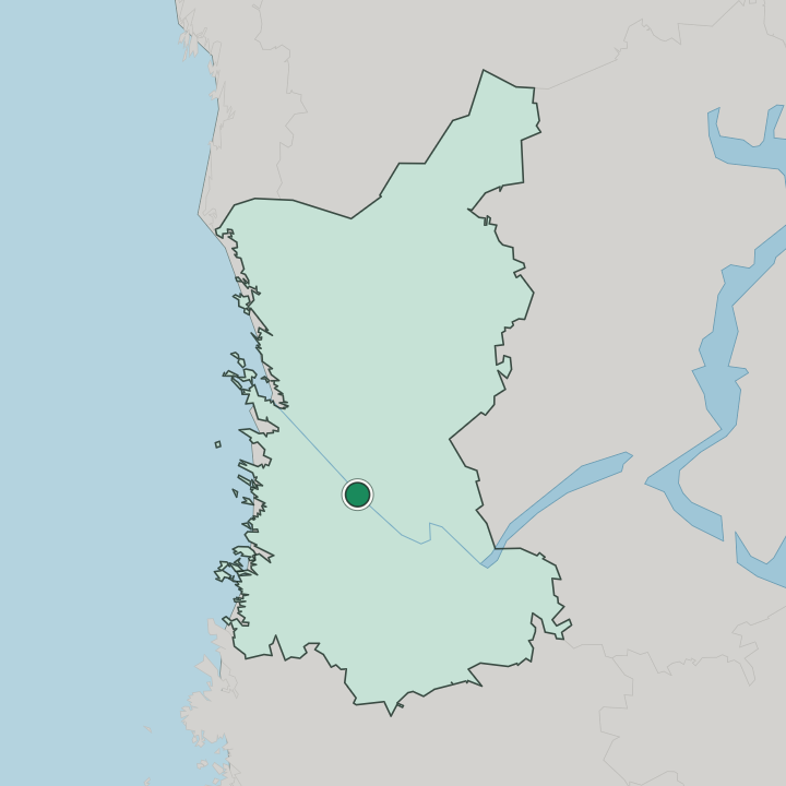 Map showing Nakkila — In Satakunta