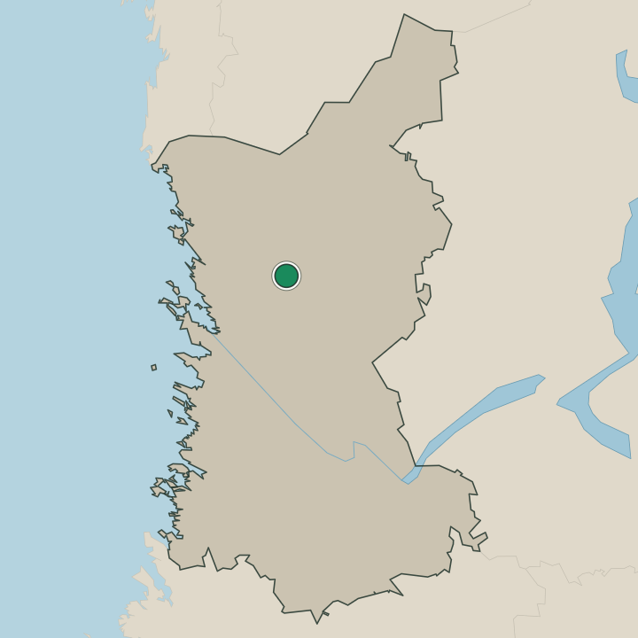 Map showing Pomarkku in Satakunta