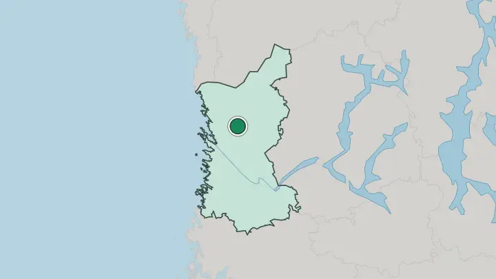 Map of Pomarkku in Finland