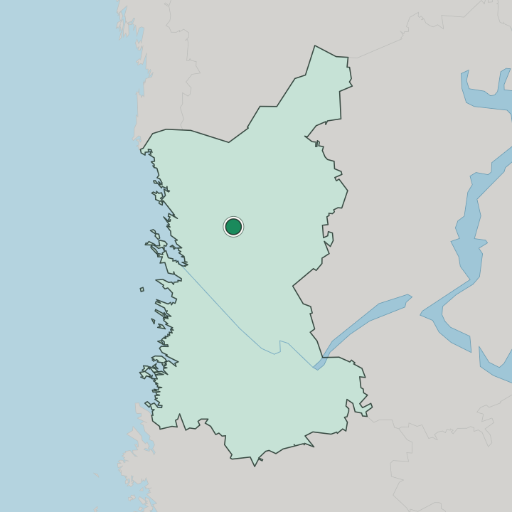 Map showing Pomarkku — In Satakunta
