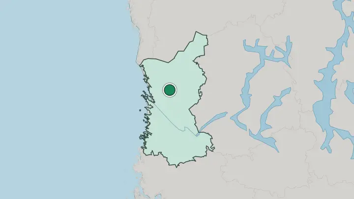 Map of Pomarkku in Finland