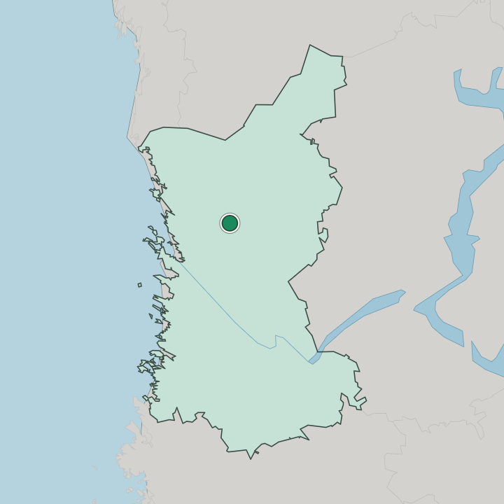Map showing Pomarkku — In Satakunta