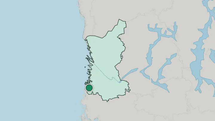 Map of Rauma in Finland