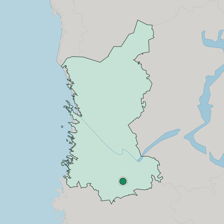 Map showing Säkylä — In Satakunta