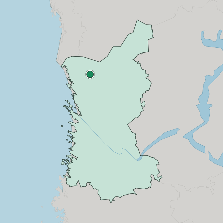 Map showing Siikainen — In Satakunta