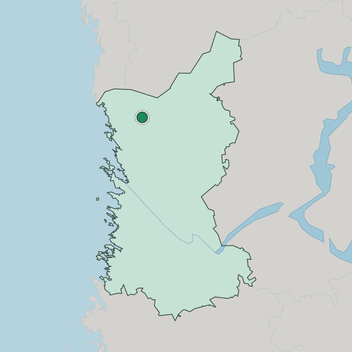 Map showing Siikainen — In Satakunta