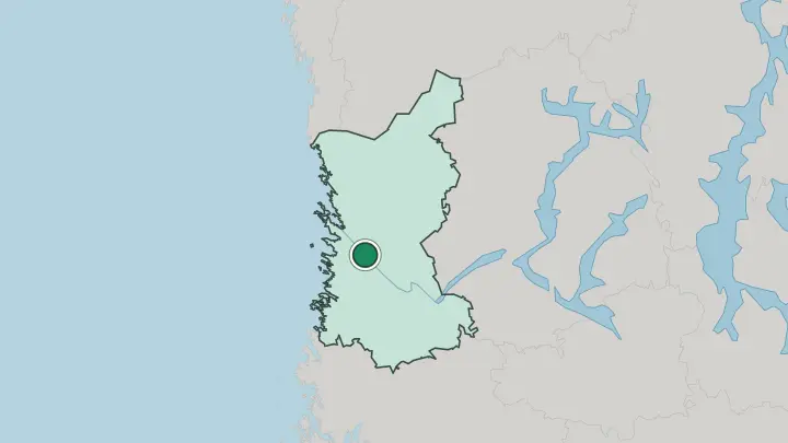 Map of Ulvila in Finland