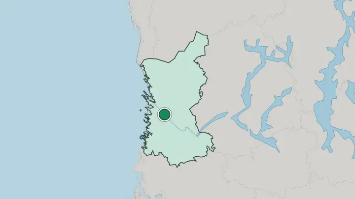 Map of Ulvila in Finland