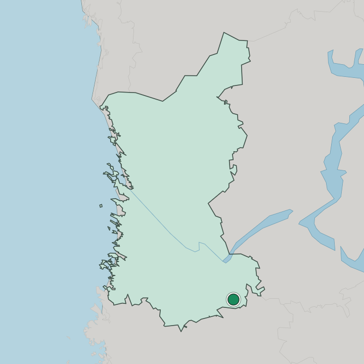 Map showing Vampula — In Satakunta
