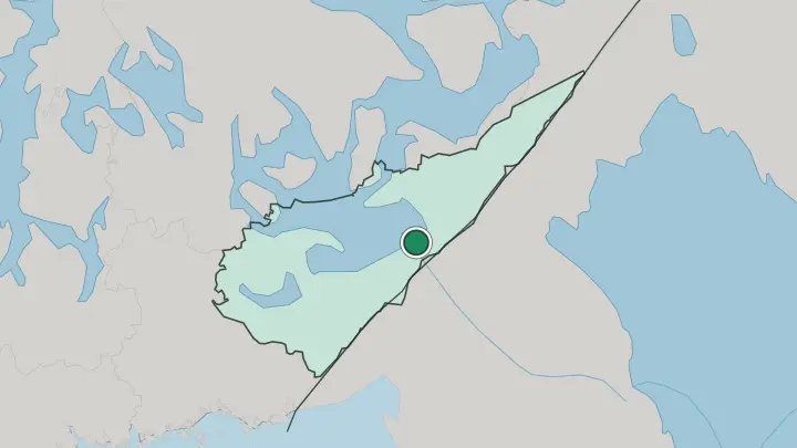 Map of Imatra in Finland