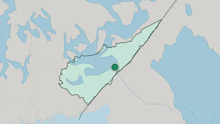 Map of Imatra in Finland