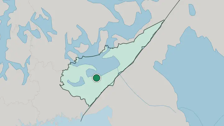 Map of Lappeenranta in Finland
