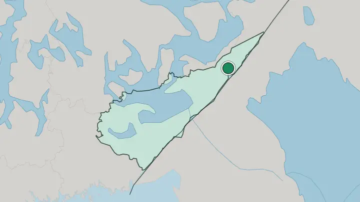 Map of Parikkala in Finland