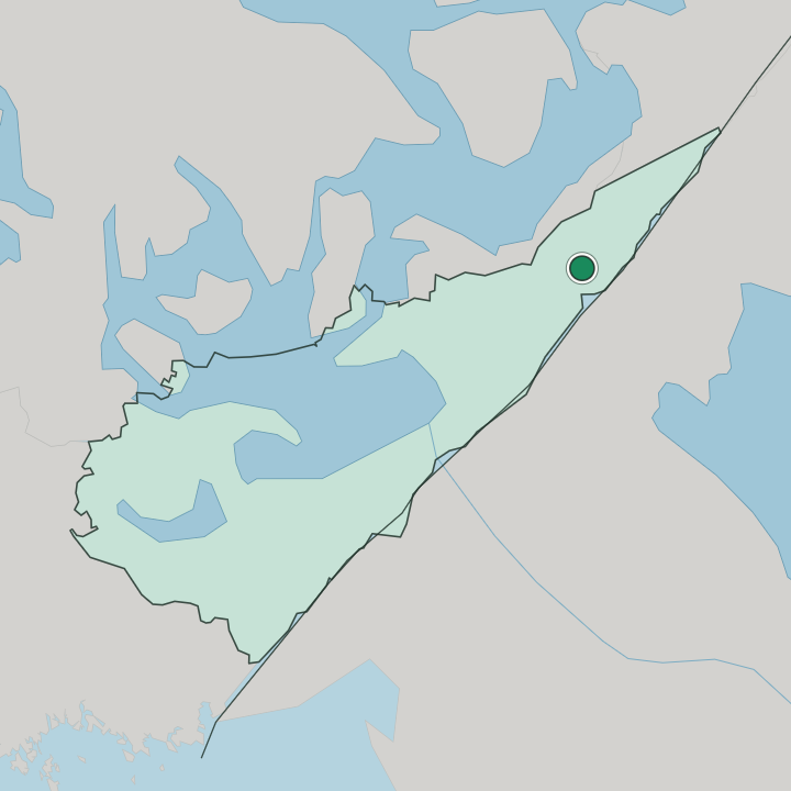 Map showing Parikkala — In South Karelia Region