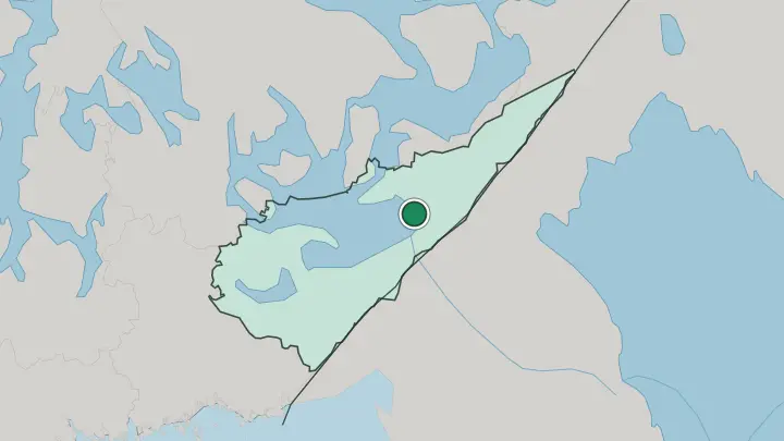 Map of Ruokolahti in Finland
