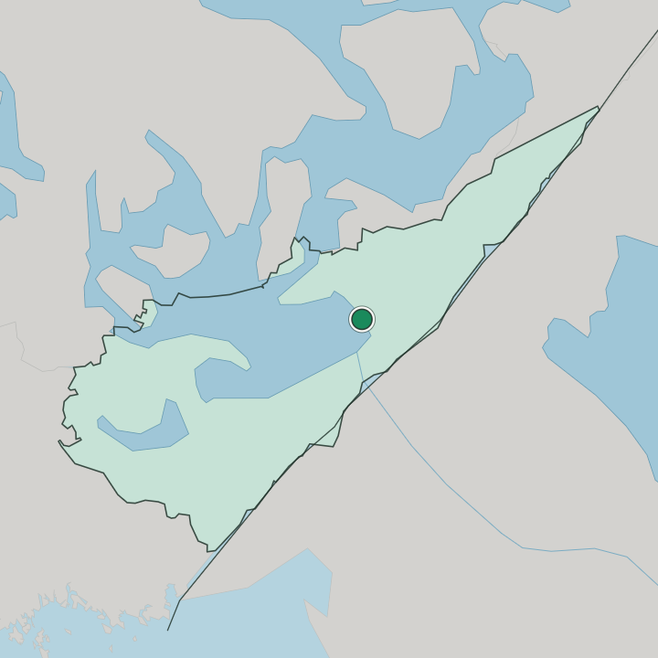 Map showing Ruokolahti — In South Karelia Region