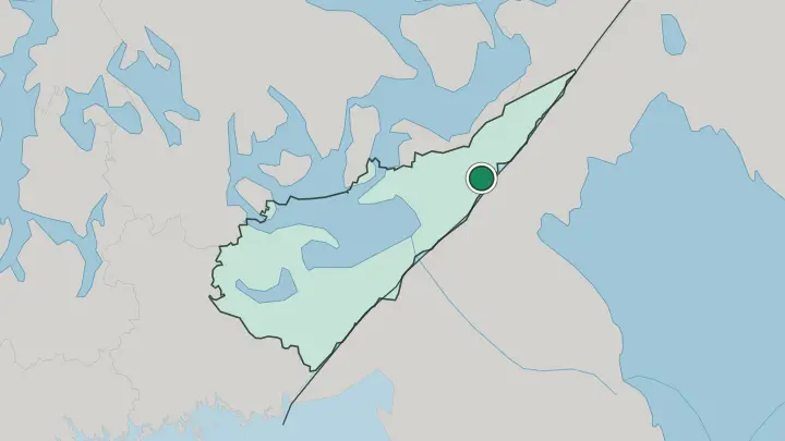 Map of Simpele in Finland