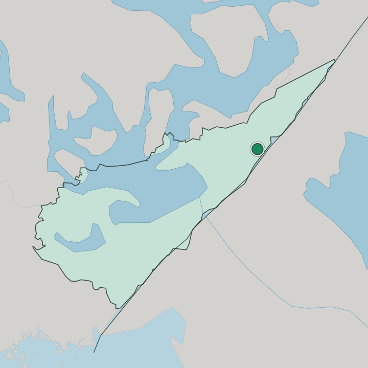 Map showing Simpele — In South Karelia Region