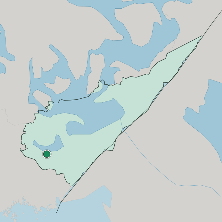 Map showing Taavetti — In South Karelia Region