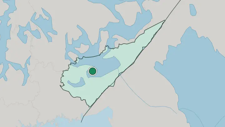 Map of Taipalsaari in Finland