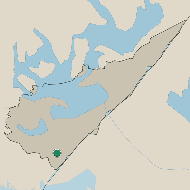 Map showing Ylämaa in South Karelia Region